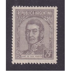 ARGENTINA 1935 GJ 783 ESTAMPILLA NUEVA MINT FILIGRANA RAYOS RECTOS U$ 37,50